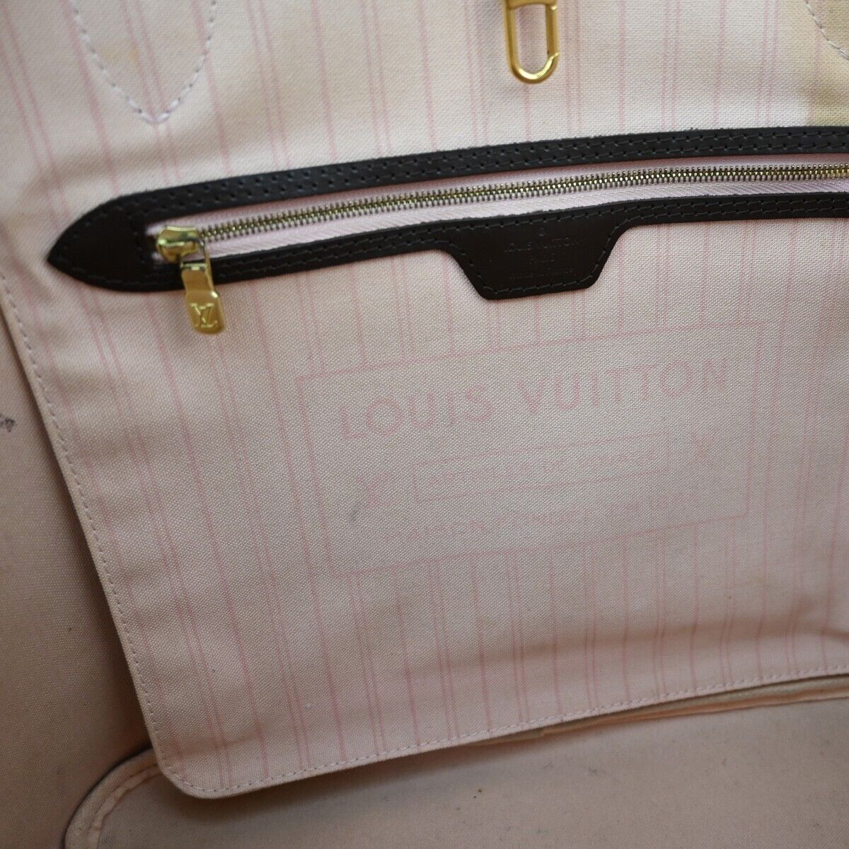 LOUIS VUITTON Neverfull MM Shoulder Tote Bag Damier Leather BN N41603 29EA866