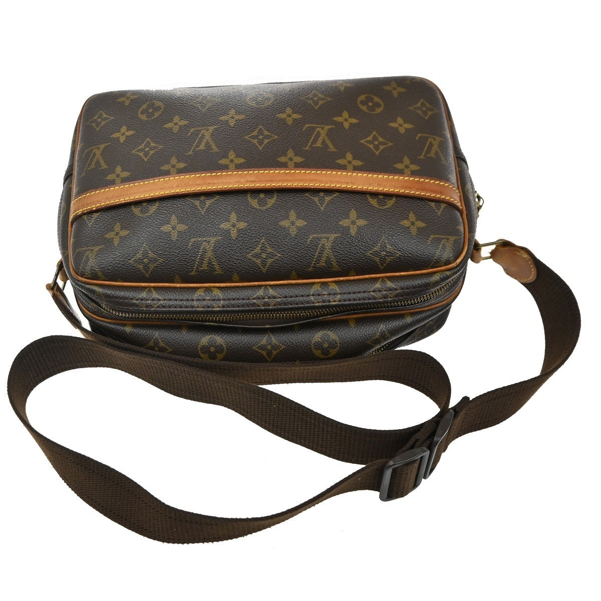 LOUIS VUITTON Reporter PM Crossbody Shoulder Bag Monogram Leather M45254 86CA323