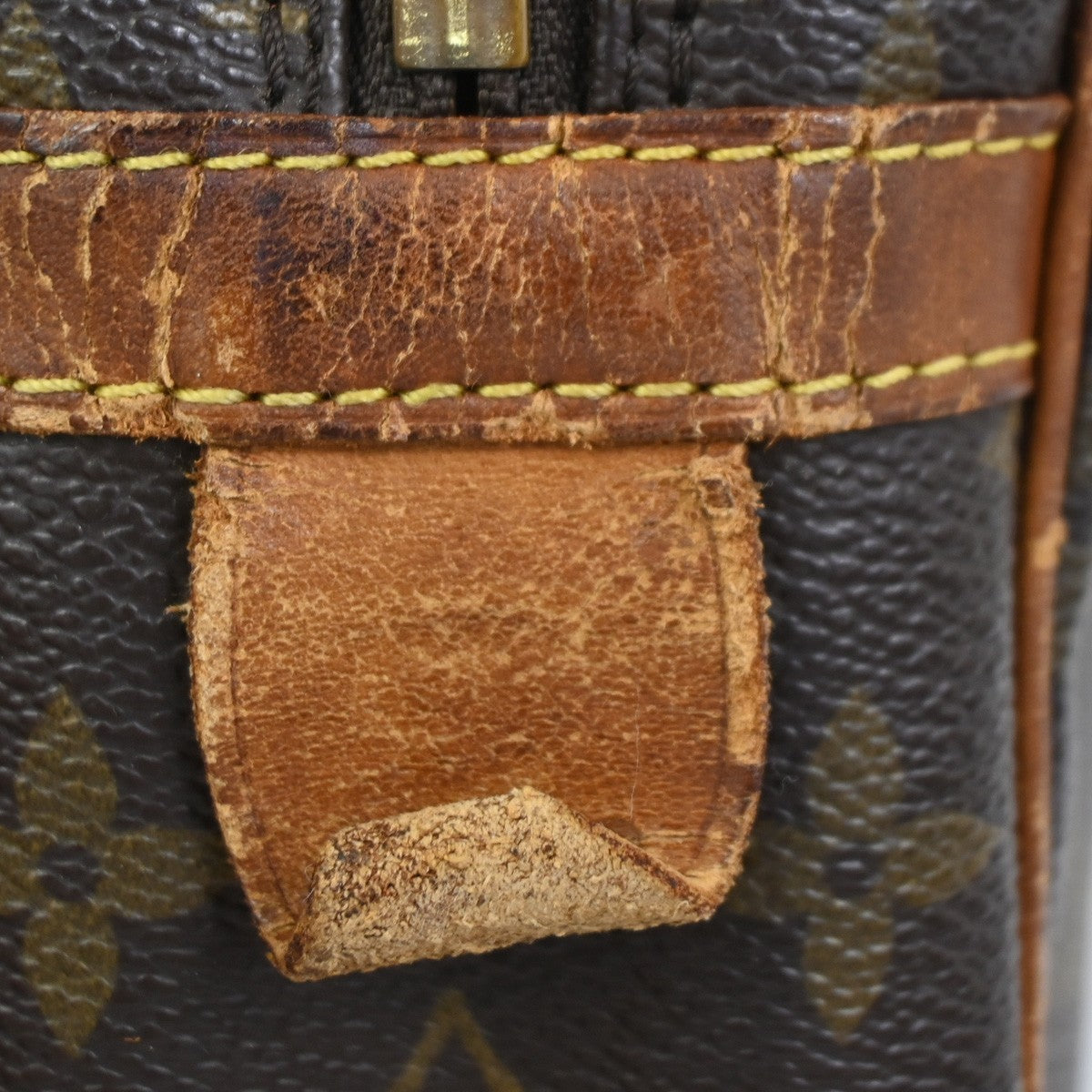 LOUIS VUITTON Compiegne 28 Clutch Bag Monogram Leather Brown GHW M51845 65KC584