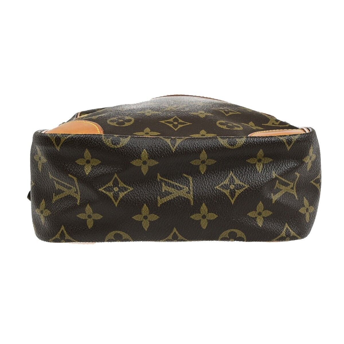 LOUIS VUITTON Logo Danube MM Shoulder Bag Monogram Leather Brown M45264 34ED018