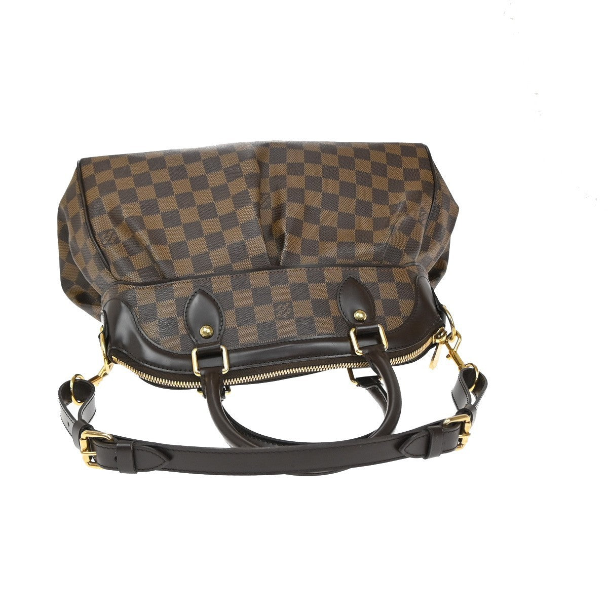LOUIS VUITTON Trevi PM  2-way Handbag Damier Ebene Leather Brown N51997 40RL443