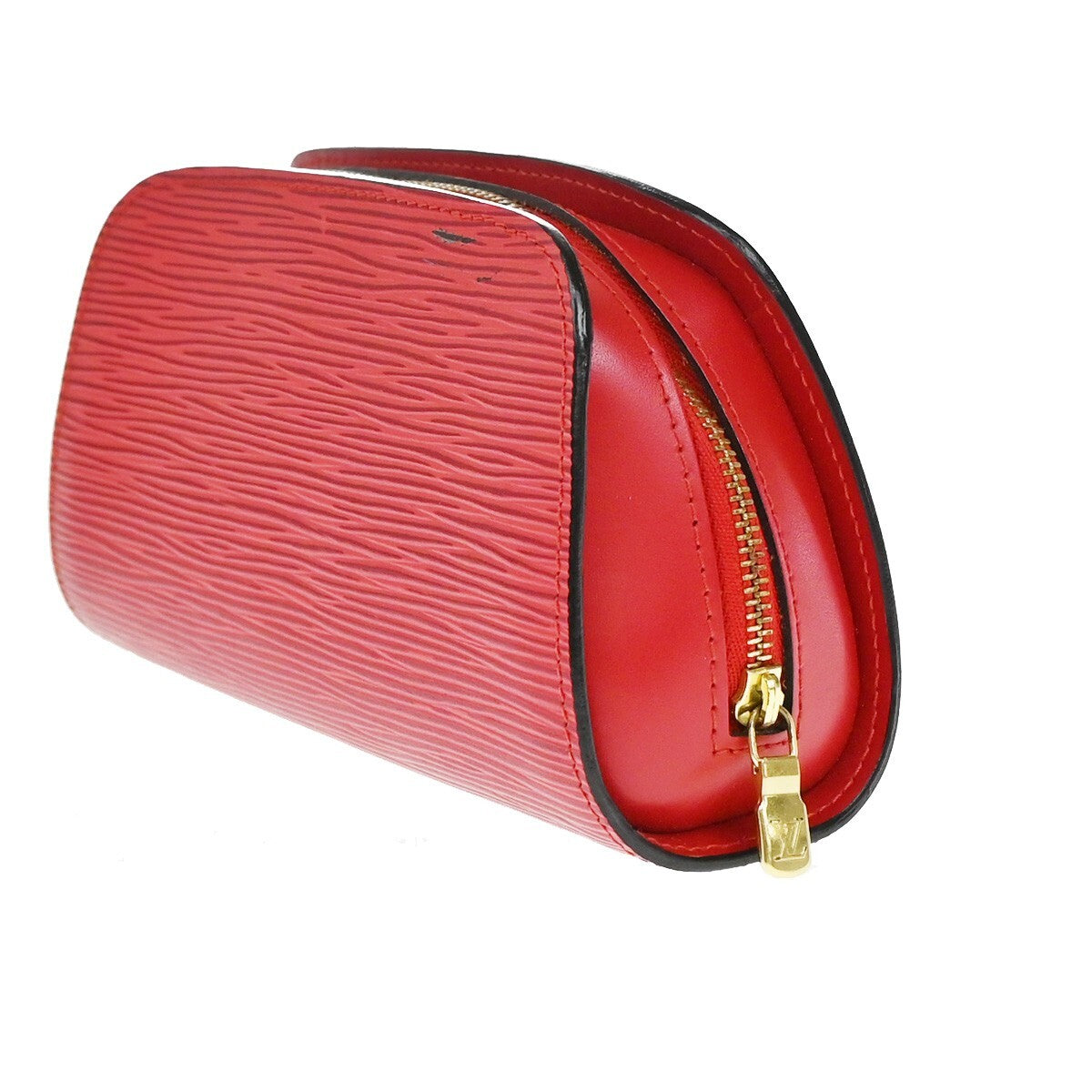 LOUIS VUITTON LV Logo Dauphine PM Pouch Bag Epi Leather Red M48447 02EE220