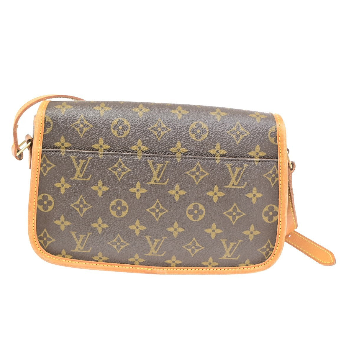 LOUIS VUITTON Sologne Shoulder Bag Monogram Leather Brown France M42250 41RQ082
