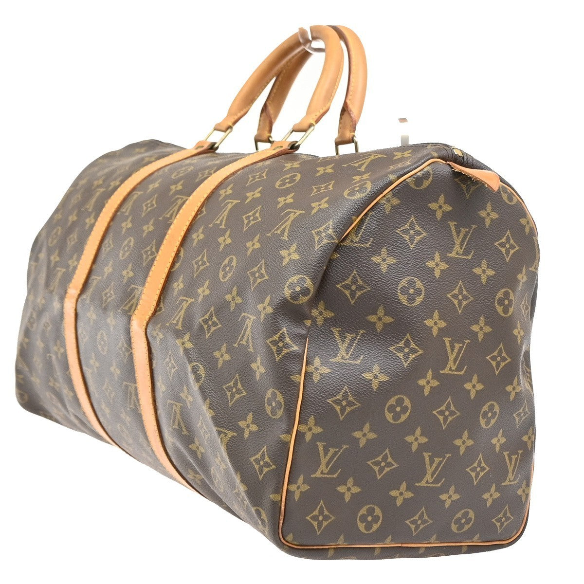 LOUIS VUITTON Keepall 50 Travel Hand Bag Monogram Leather Brown M41426 16PA094