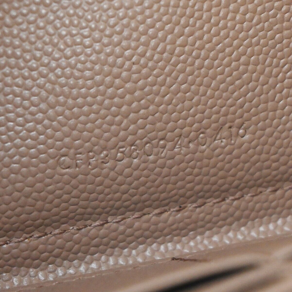 SAINT LAURENT YSL Logo Bifold Zipper Wallet Purse Leather Brown Italy 64EA259