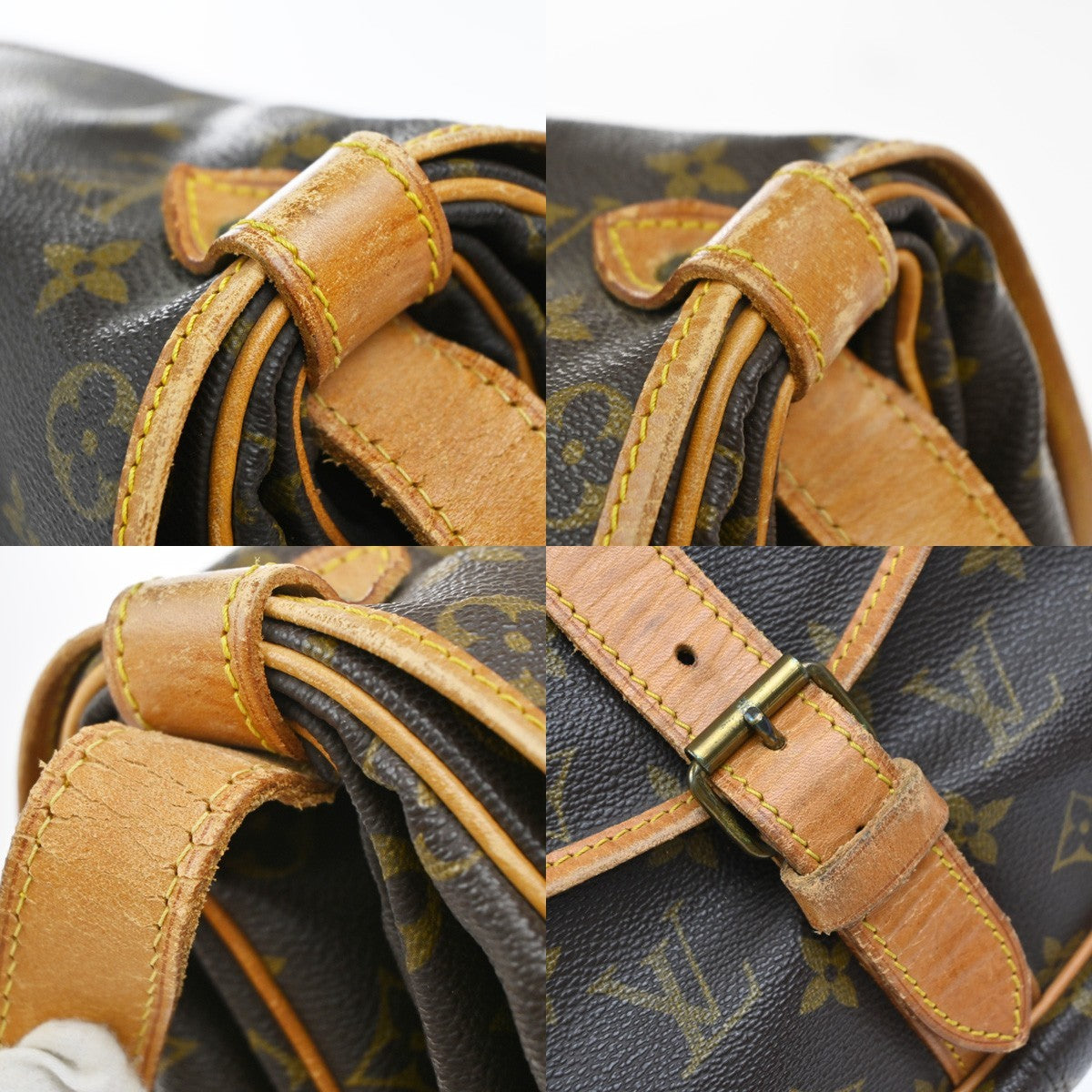 LOUIS VUITTON Saumur 35 Shoulder Bag Monogram Leather BN France M42254 82EG372