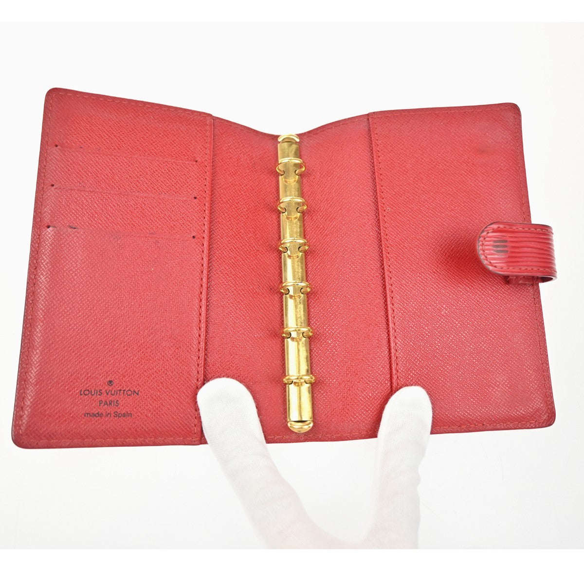 LOUIS VUITTON 3 Set Wallet Key Case Agenda Cover Monogram Epi Leather 67KC600