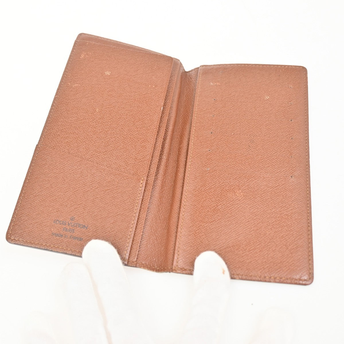 LOUIS VUITTON LV Logo 3 Set Long Wallet Key Case Monogram Leather Brown 02KC769