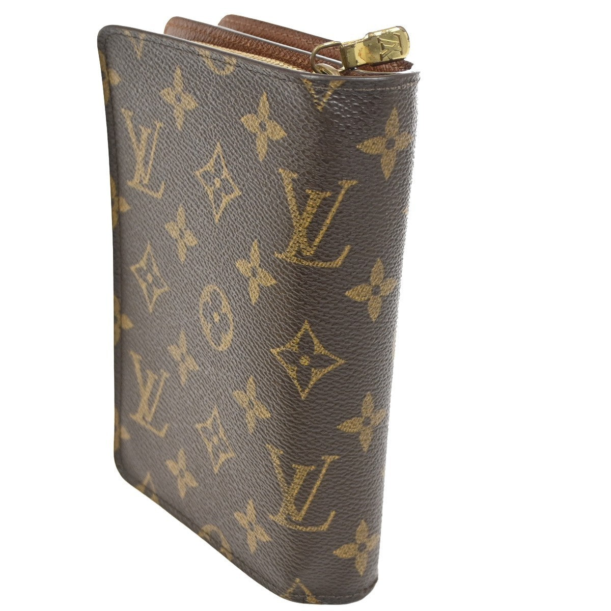LOUIS VUITTON Porte Papier Zip Bifold Wallet Monogram Leather M61207 62KD008