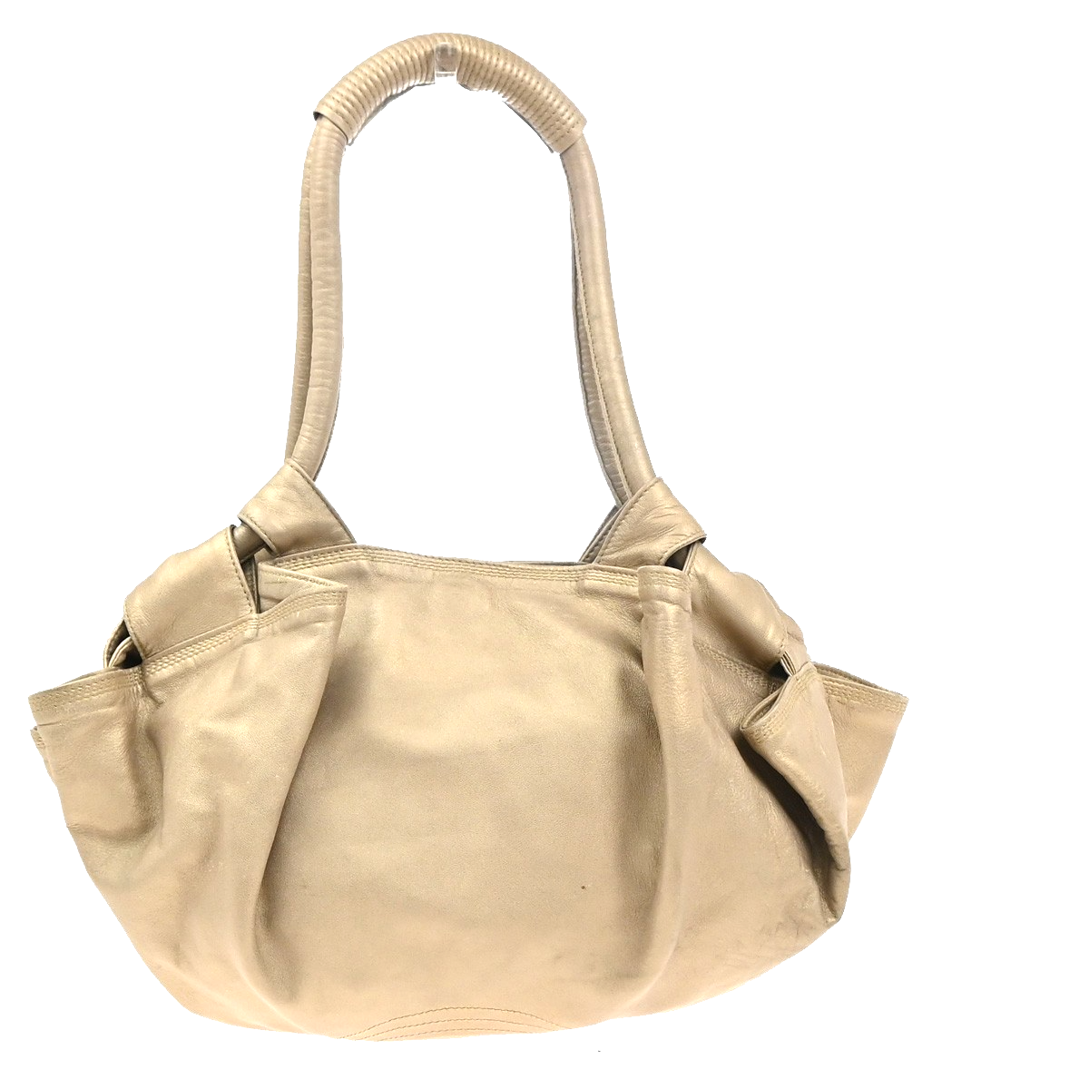LOEWE Anagram Logo Nappa Aire One Shoulder Hand Bag Leather Beige Spain 34KC260