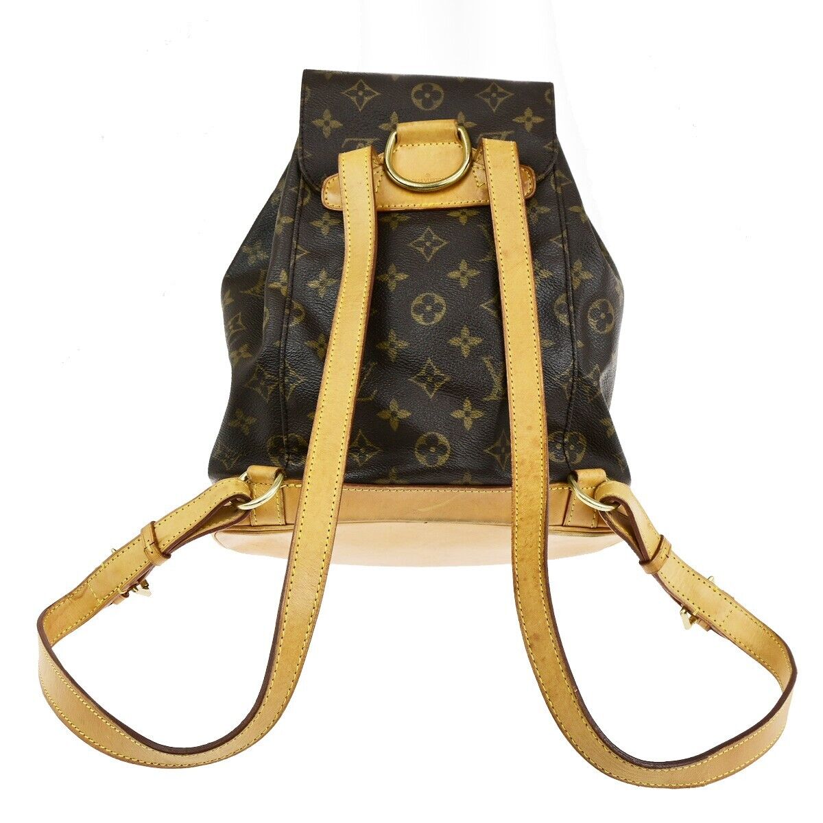 LOUIS VUITTON Montsouris MM Backpack Bag Monogram Leather Brown M51136 79SJ596