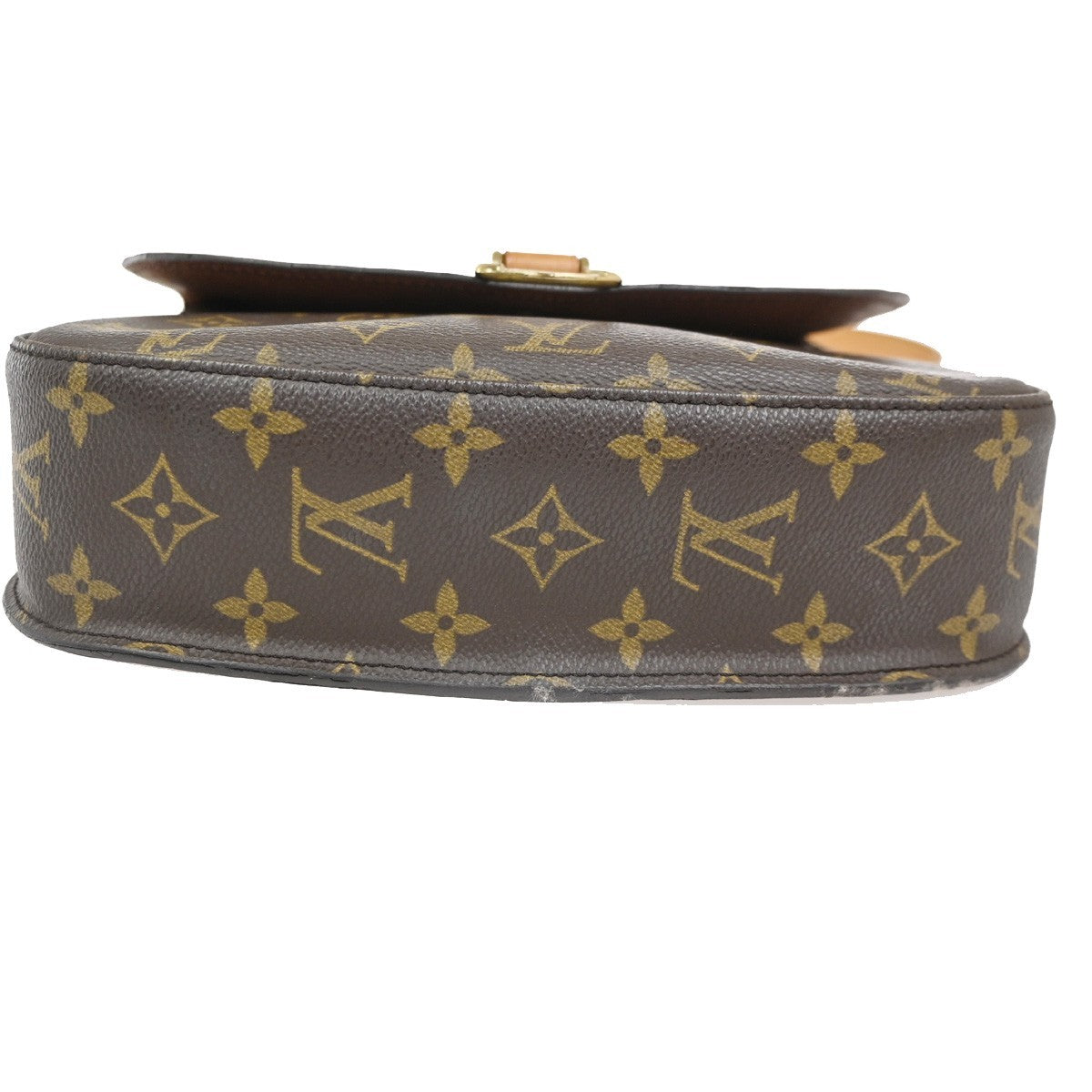 LOUIS VUITTON Saint Cloud GM Shoulder Bag Monogram Leather Brown M51242 82CA746