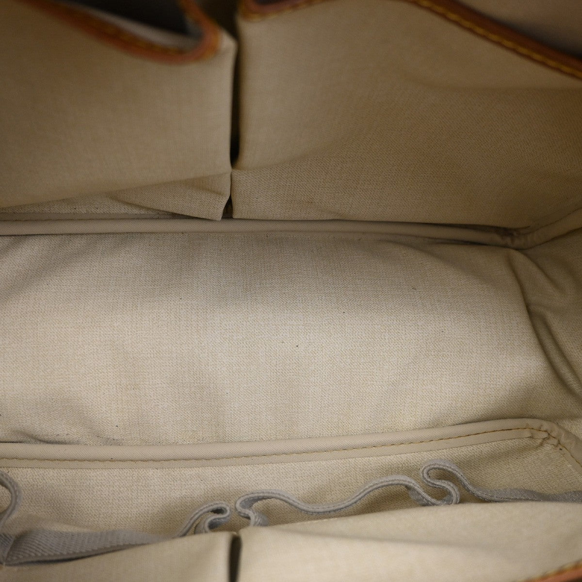LOUIS VUITTON LV Logo Deauville Hand Bag Monogram Leather Brown M47270 65ZA315