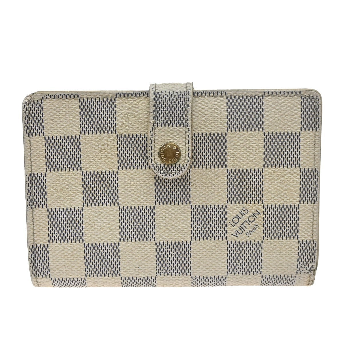 LOUIS VUITTON Portefeuille Viennois Wallet Damier Azur Leather N61676 01KD103