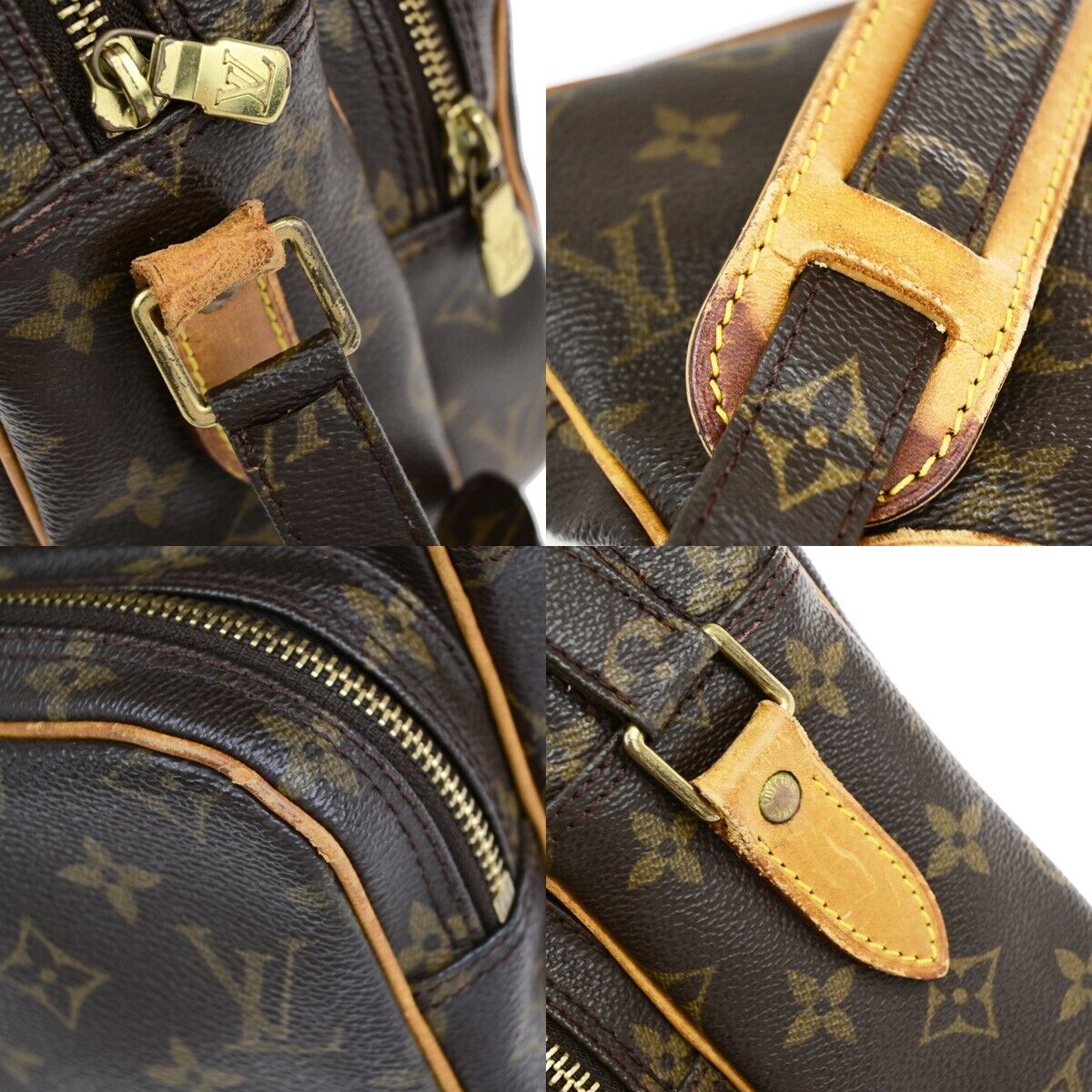 LOUIS VUITTON Nile Crossbody Shoulder Bag Monogram Leather Brown M45244 35EB725