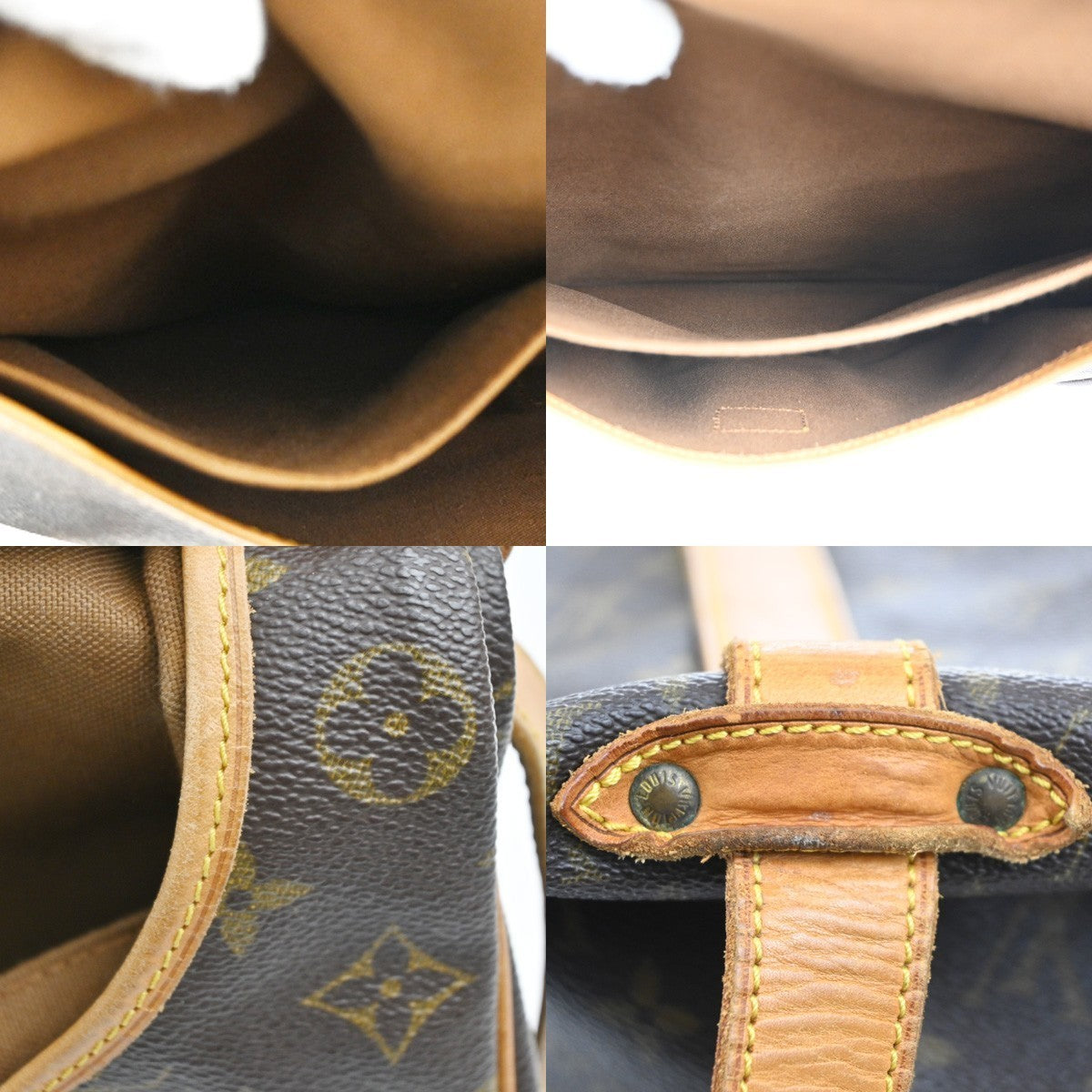 LOUIS VUITTON Saumur 35 Shoulder Bag Monogram Leather BN France M42254 79KC224