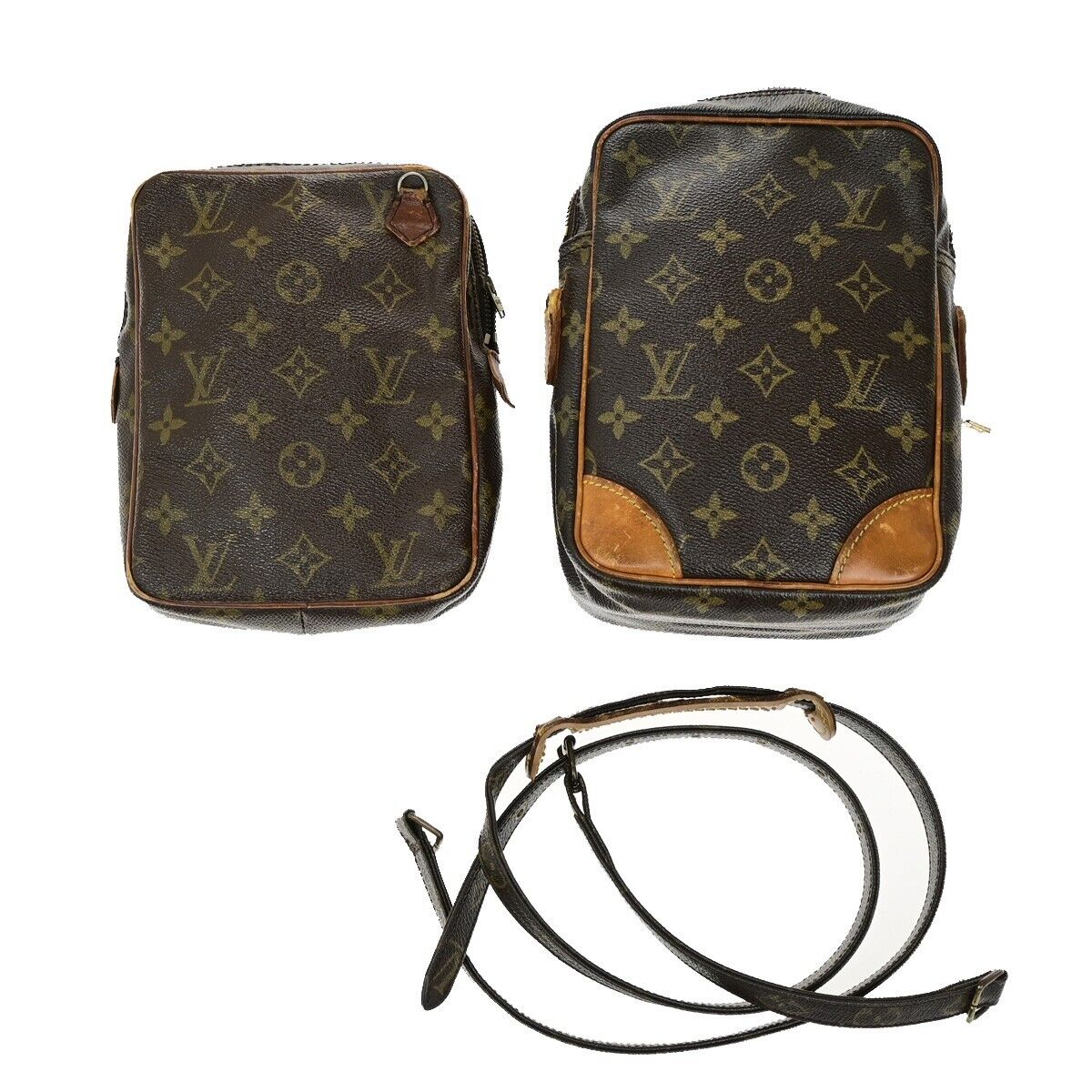 LOUIS VUITTON 2 Set Amazon Danube Shoulder Bag Monogram Leather BN 60EE066