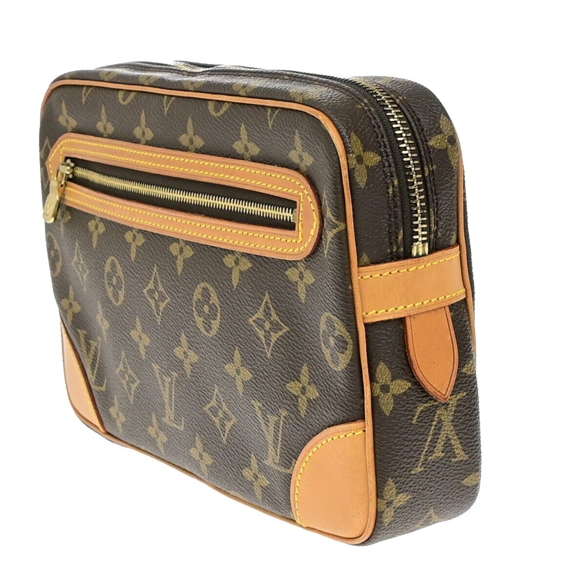 LOUIS VUITTON Marly Dragonne GM Clutch Hand Bag Monogram Brown M51825 87ED680