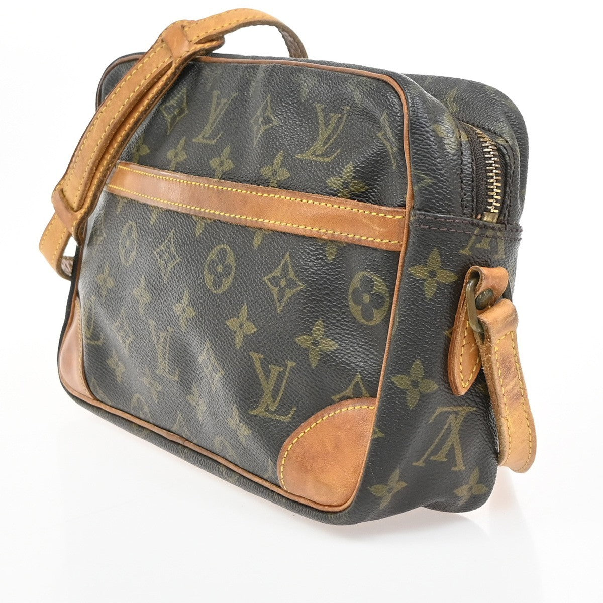 LOUIS VUITTON Trocadero 27 Shoulder Bag Monogram Leather Brown M51274 31PA088