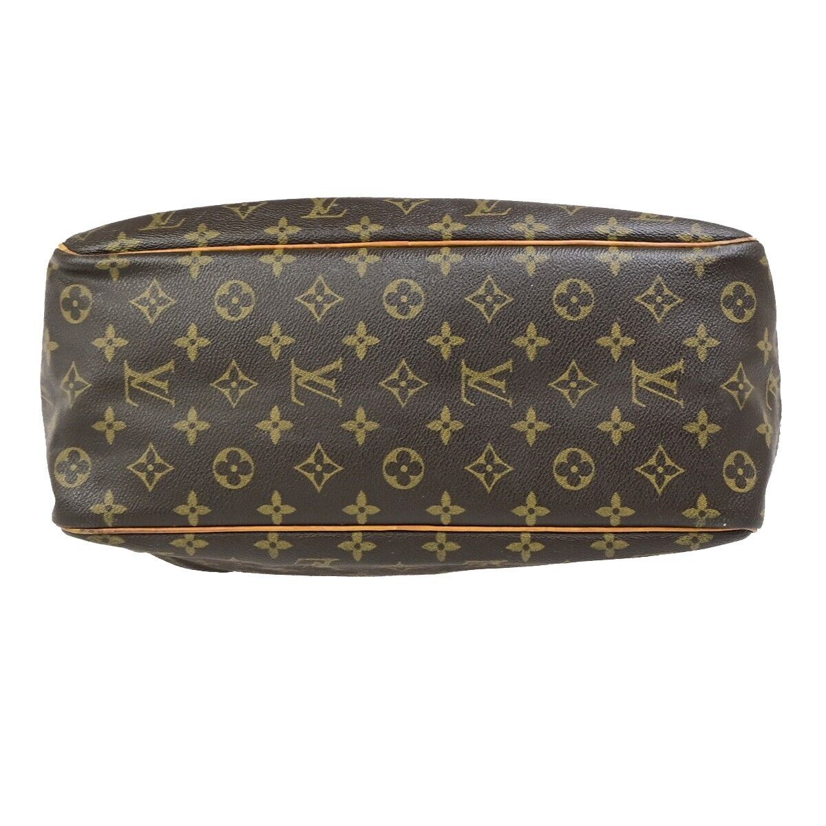 LOUIS VUITTON LV Logo Deauville Hand Bag Monogram Leather Brown M47270 67ED043