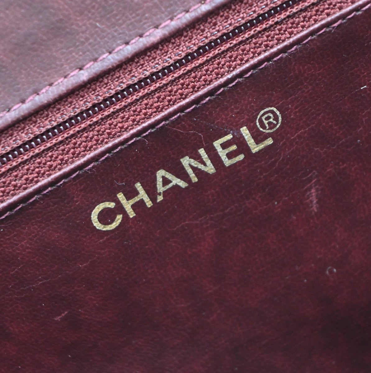 CHANEL 2Way Vanity Shoulder Hand Bag Calfskin Leather Red Vintage 330RP046