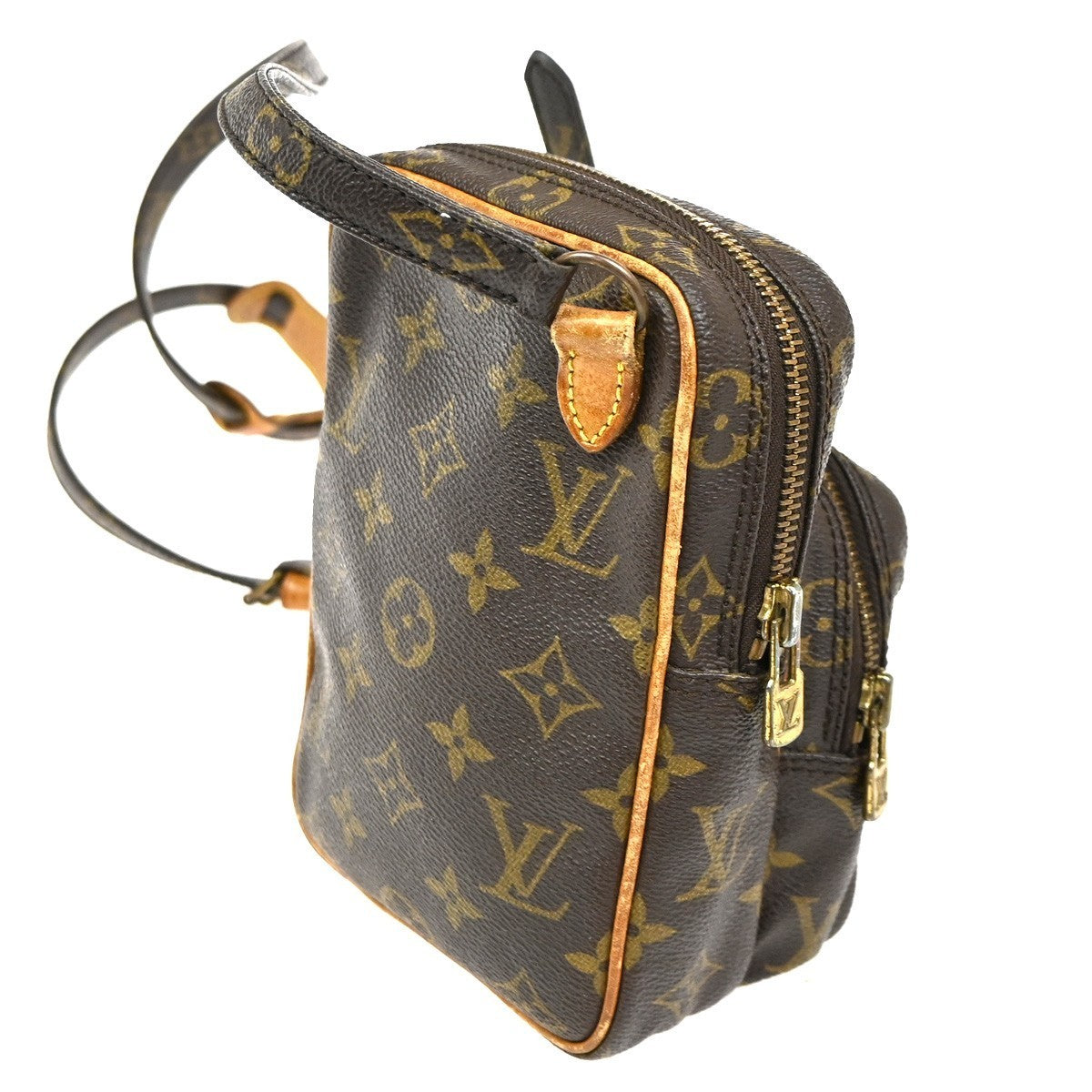 LOUIS VUITTON Mini Amazon Shoulder Bag Monogram Leather Brown M45238 33KC460
