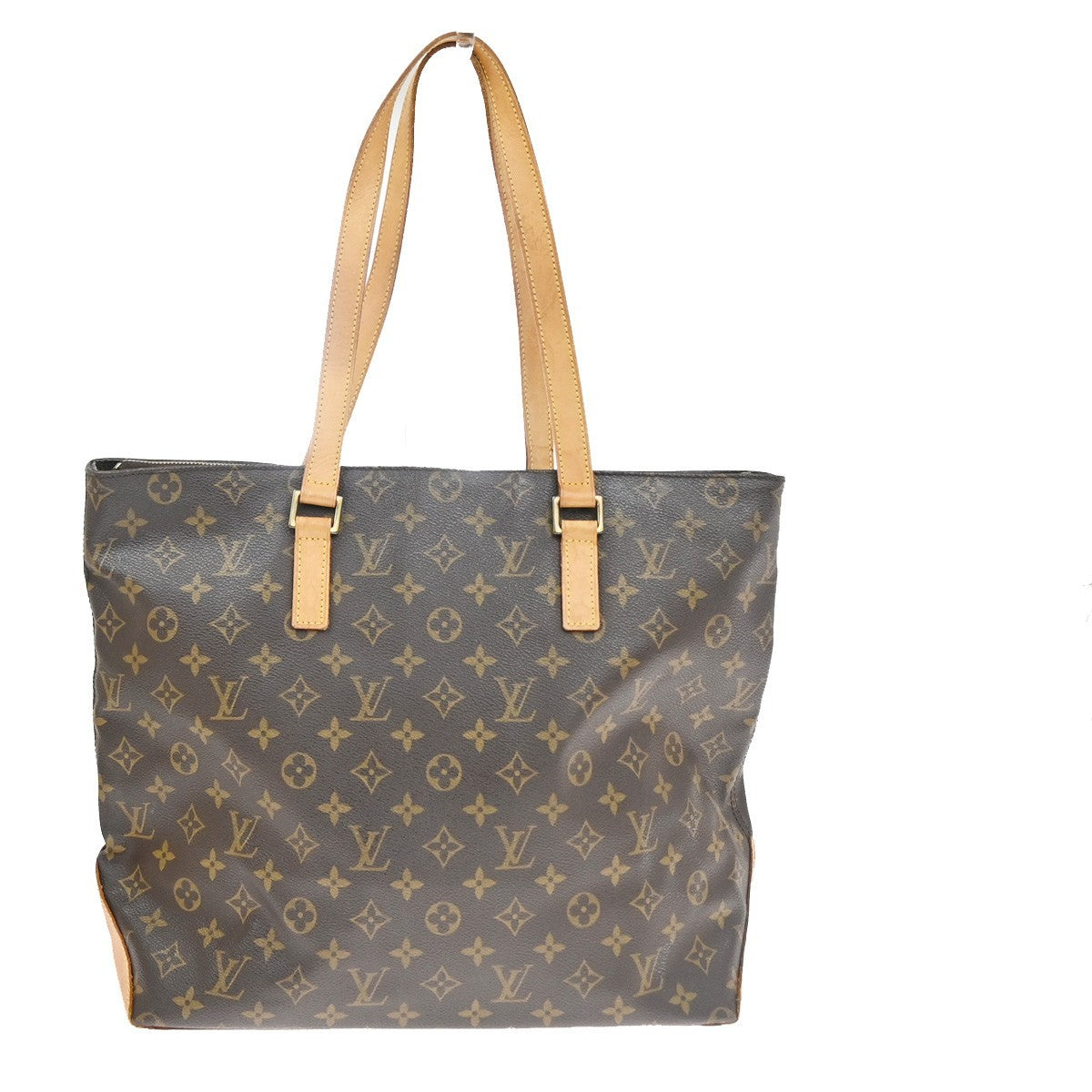 LOUIS VUITTON Cabas Mezzo Shoulder Bag Monogram Leather Brown M51151 77CA804
