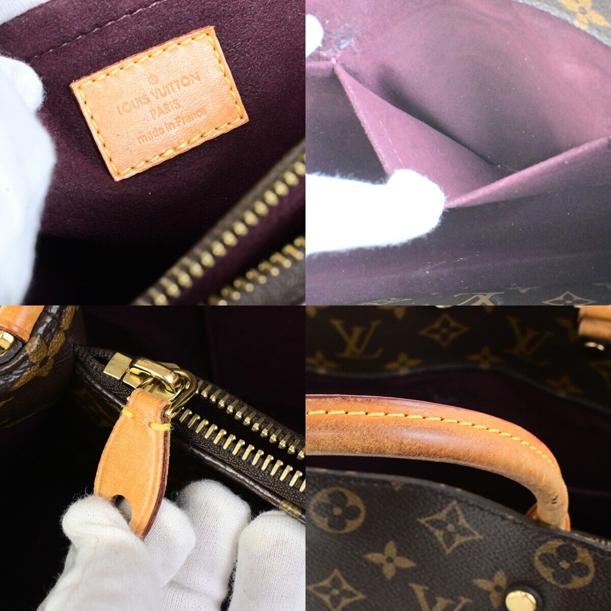 LOUIS VUITTON Montaigne MM Hand shoulder bag Monogram Leather BN M41056 54FB289