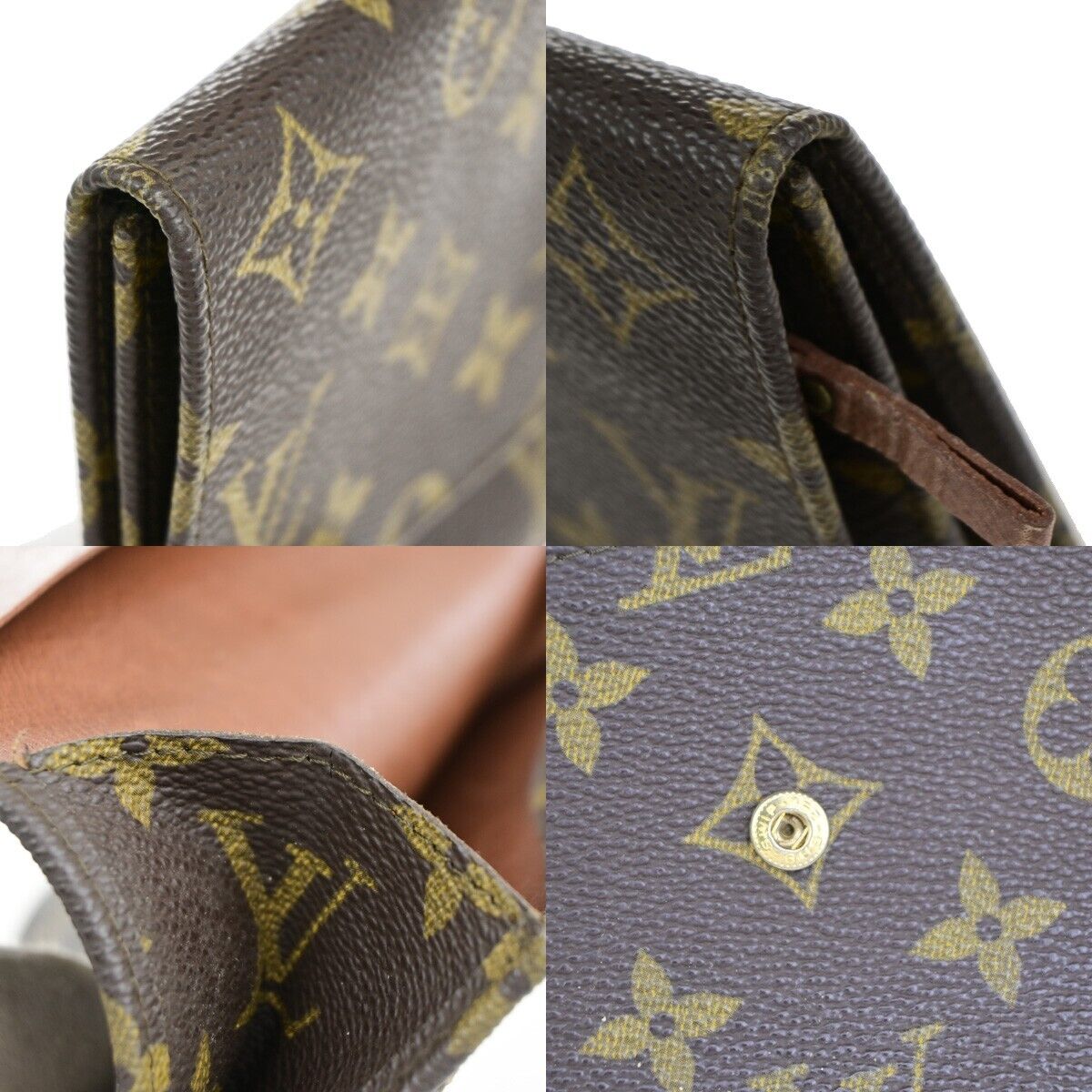 LOUIS VUITTON Pochette Rabat 20 Clutch Hand Bag Monogram Leather M51934 61EC909