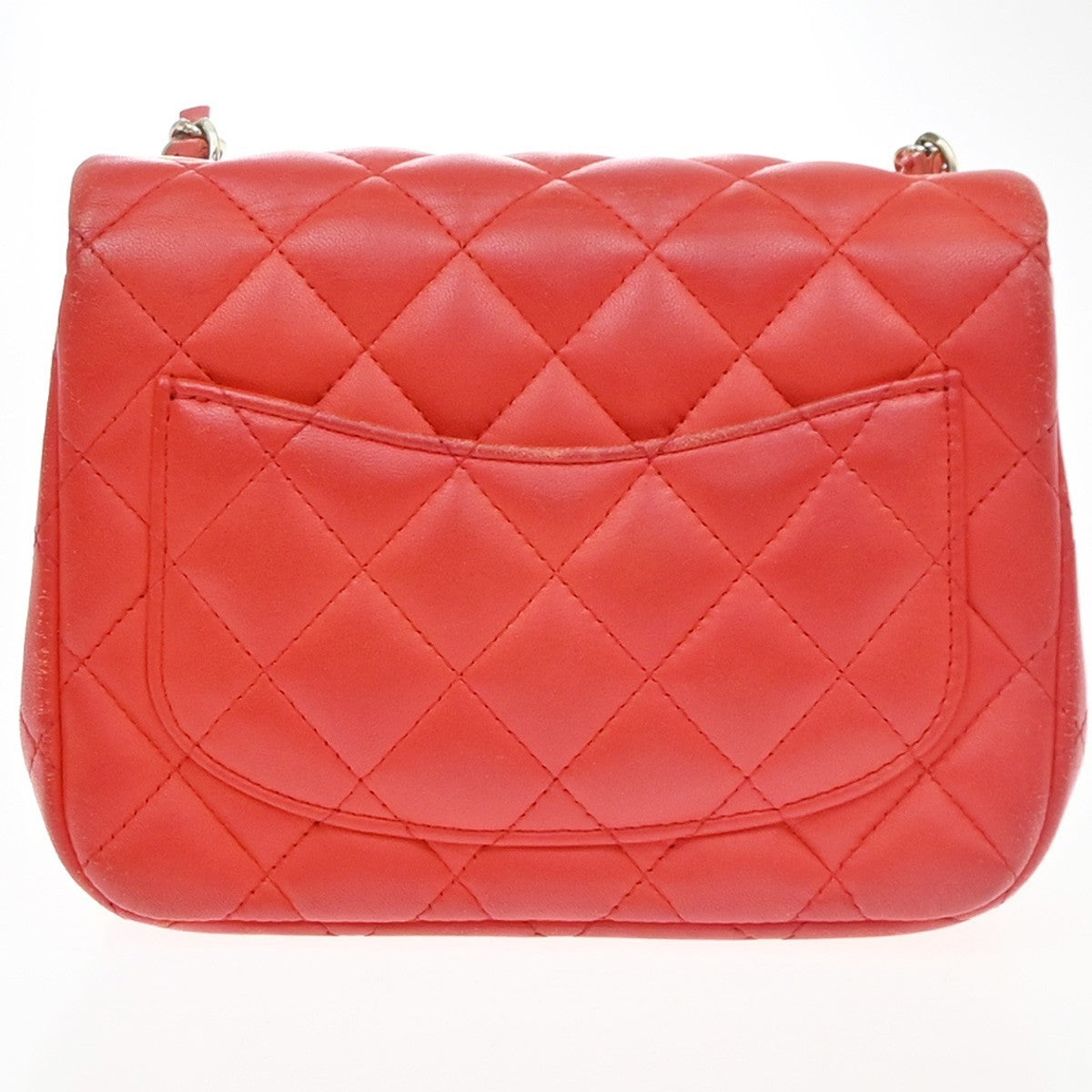RPCHANEL CC Mini Matelasse Chain Shoulder Bag Leather Red GHW Vintage 887RP186