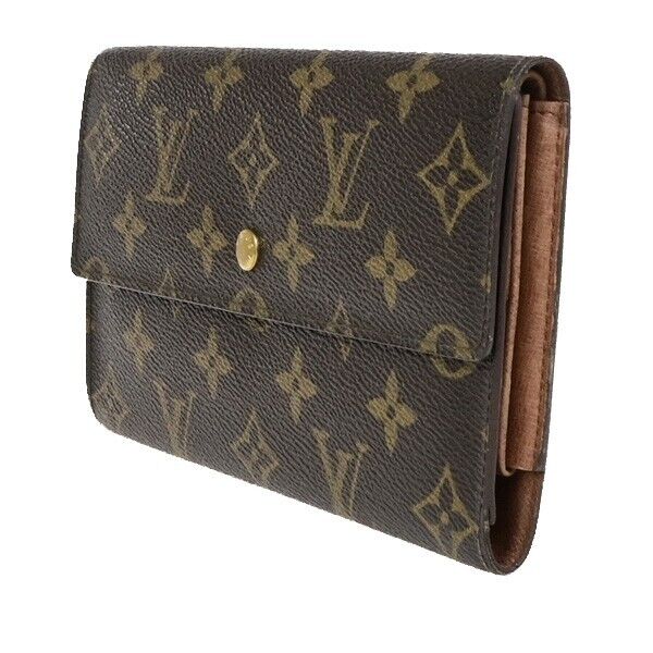 LOUIS VUITTON International Long Trifold Wallet Monogram Brown M61215 09ED244