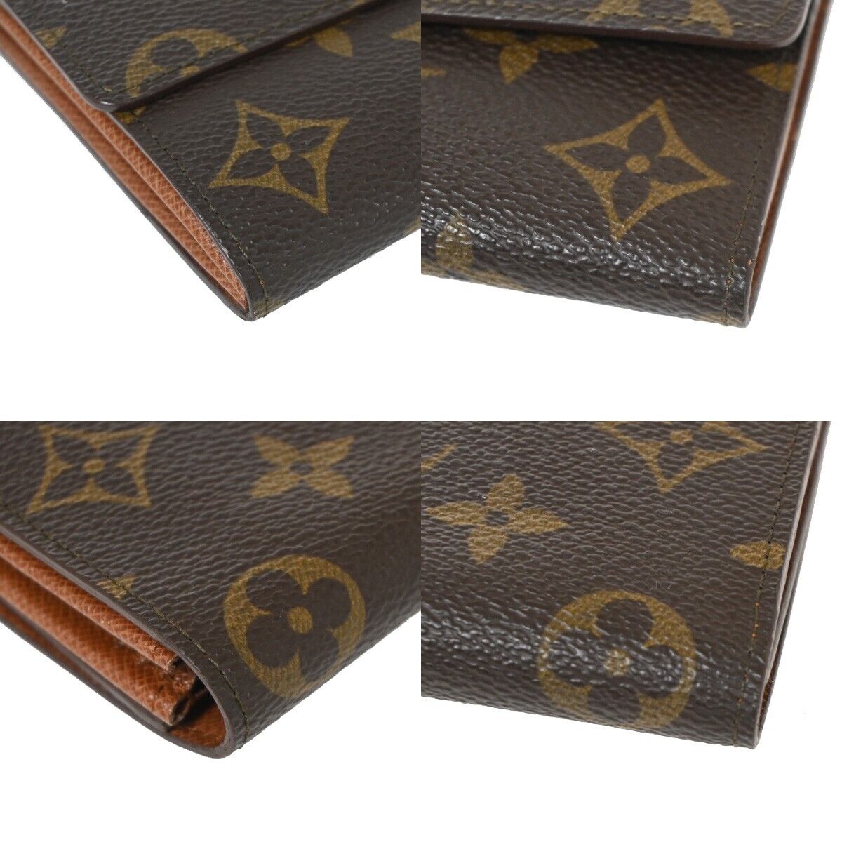 LOUIS VUITTON Porte Monnaie Credit Long Bifold Wallet Monogram M61724 64RJ270