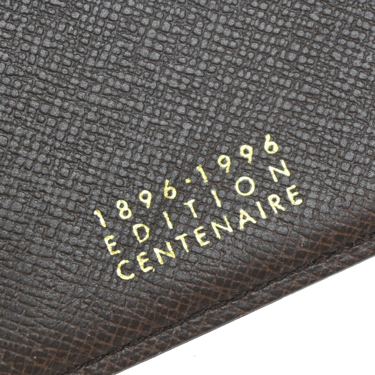 LOUIS VUITTON Porte Valeurs Cartes Credit Damier Leather Brown N61823 07KP380