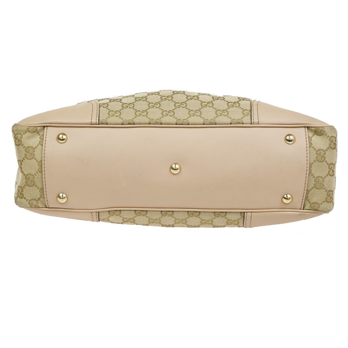 GUCCI Princy GG Shoulder Tote Hand Bag Canvas Leather Beige GHW Italy 84CA774