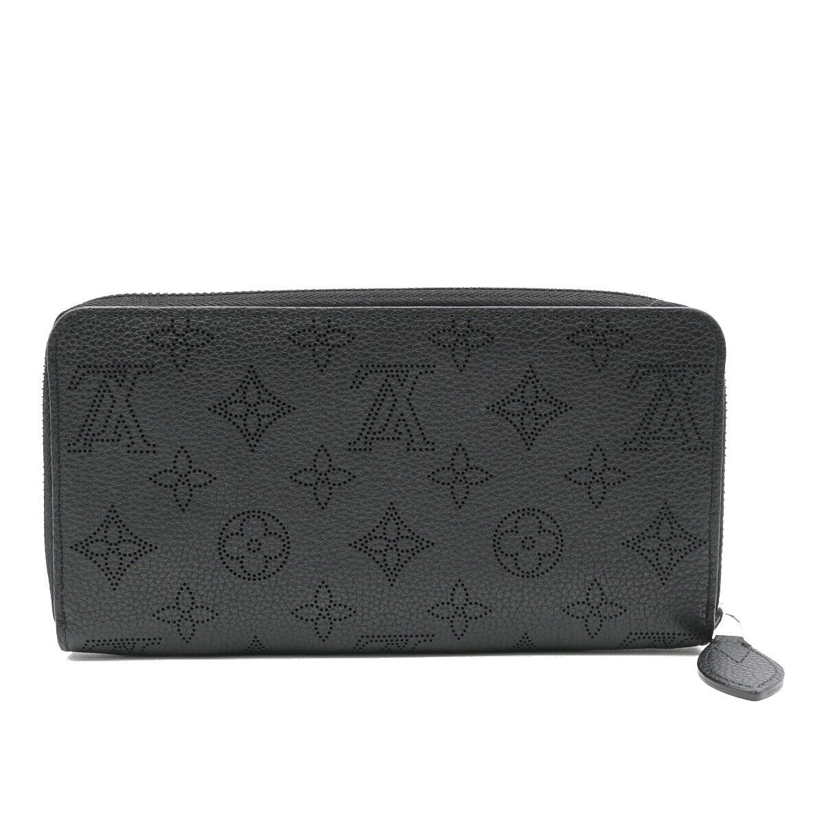 LOUIS VUITTON Zippy Long Wallet Purse Monogram Mahina Leather BK M61867 14HB940