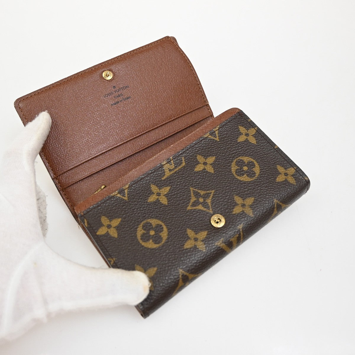 LOUIS VUITTON Porte Monnaie Billets Tresor Wallet Monogram Brown M61730 66EG203