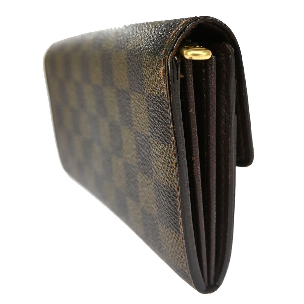 LOUIS VUITTON Portefeuille Sarah Long Bifold Wallet Damier Brown N61734 60EA239