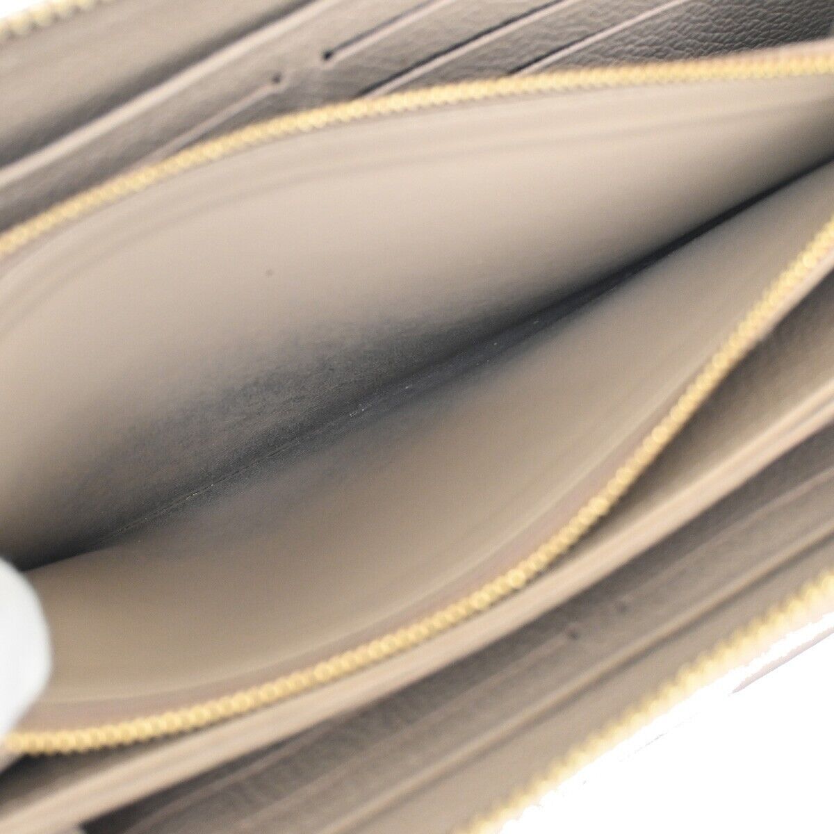 LOUIS VUITTON Zippy Wallet Long Bifold Monogram Empreinte Beige M60738 86YC013