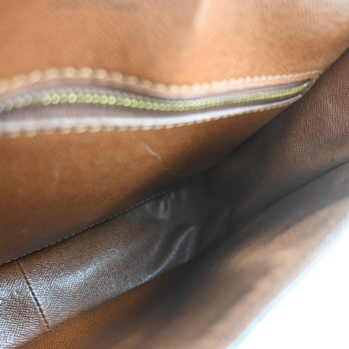 LOUIS VUITTON Saint Cloud GM Shoulder Bag Monogram Leather Brown M51242 32PA085