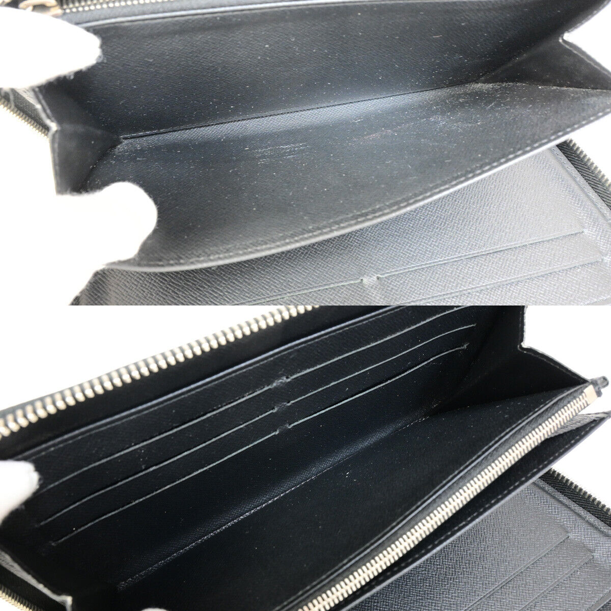 LOUIS VUITTON Zippy Organizer Long Wallet Epi Leather Black SHW M62643 69YF748