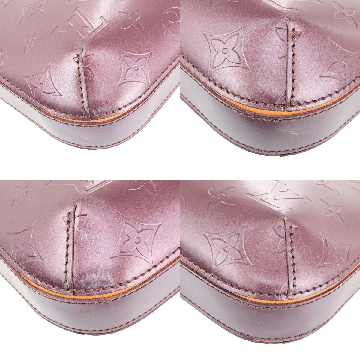 LOUIS VUITTON Fowler Shoulder Bag Monogram Mat Leather Purple M55146 81KB612