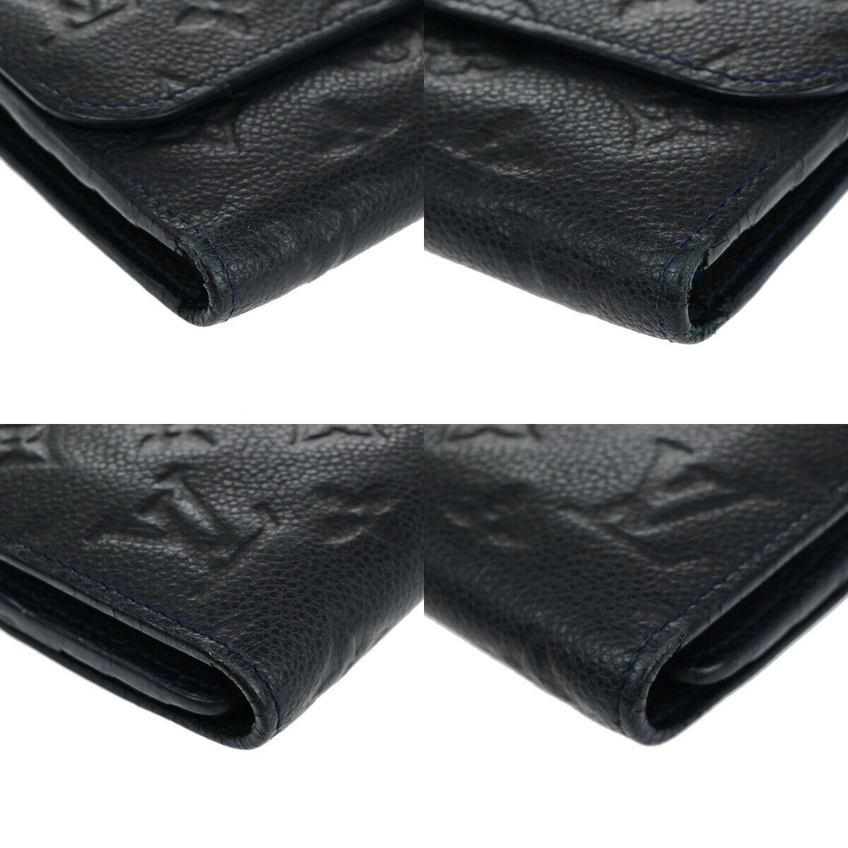 LOUIS VUITTON Virtuose Trifold Wallet Monogram Empreinte Blue M60258 88KA281