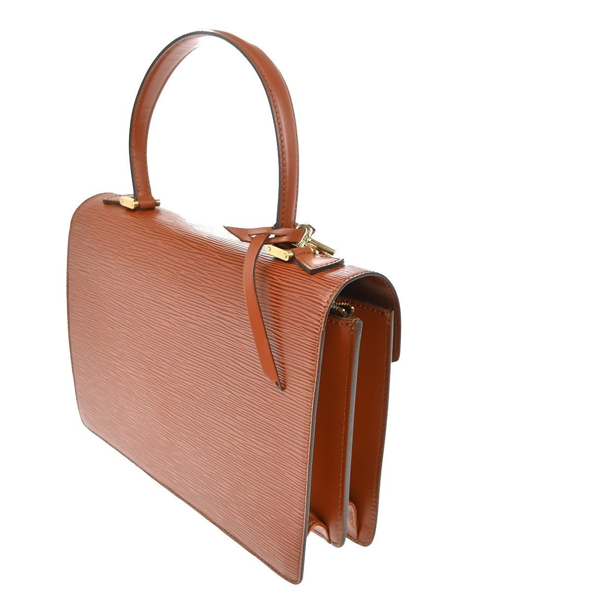 LOUIS VUITTON Concorde Hand Bag Epi Leather Brown Gold France M52133 85CA714