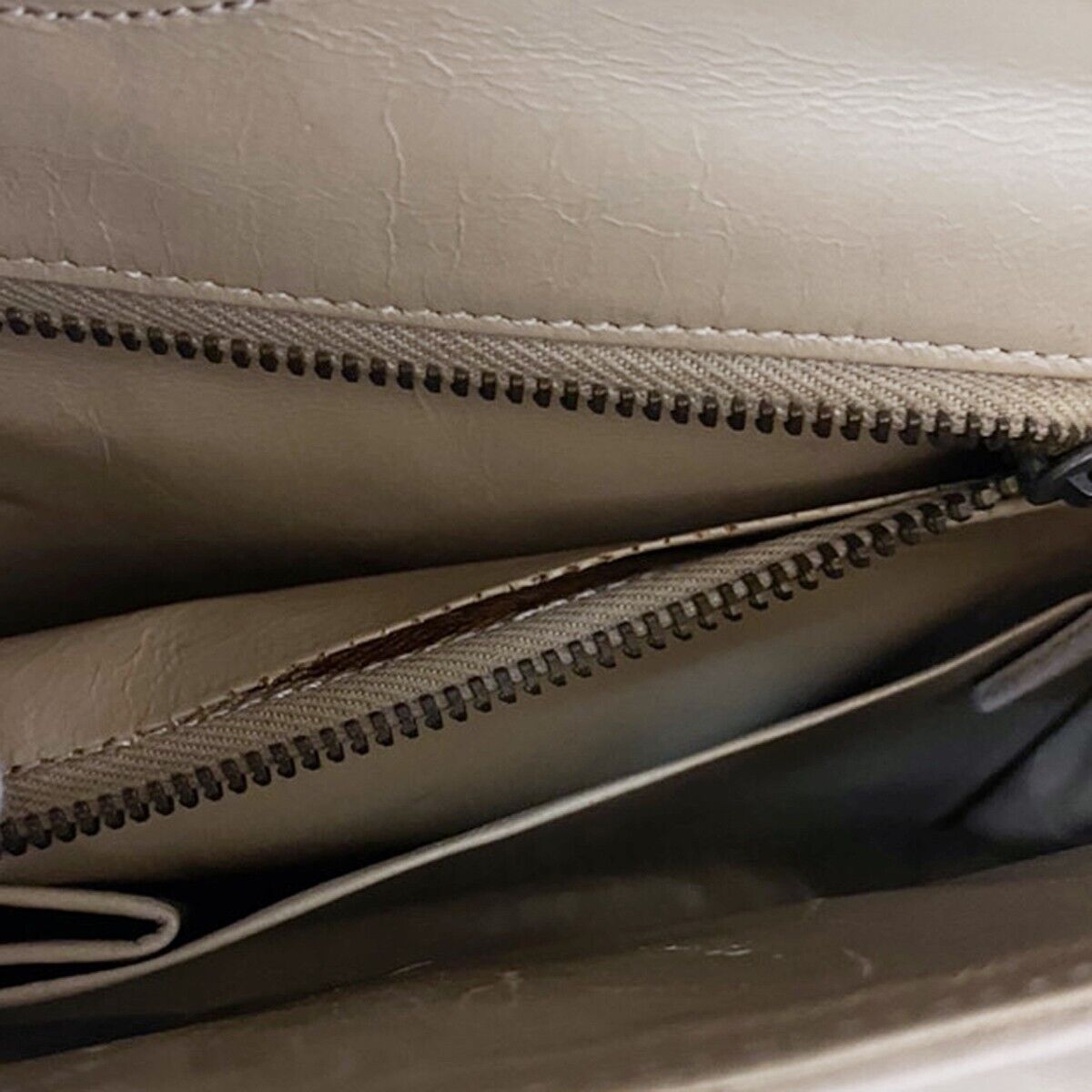 CHANEL CC Double Flap Paris Matelasse Chain Shoulder Bag Beige Vintage 648RH752