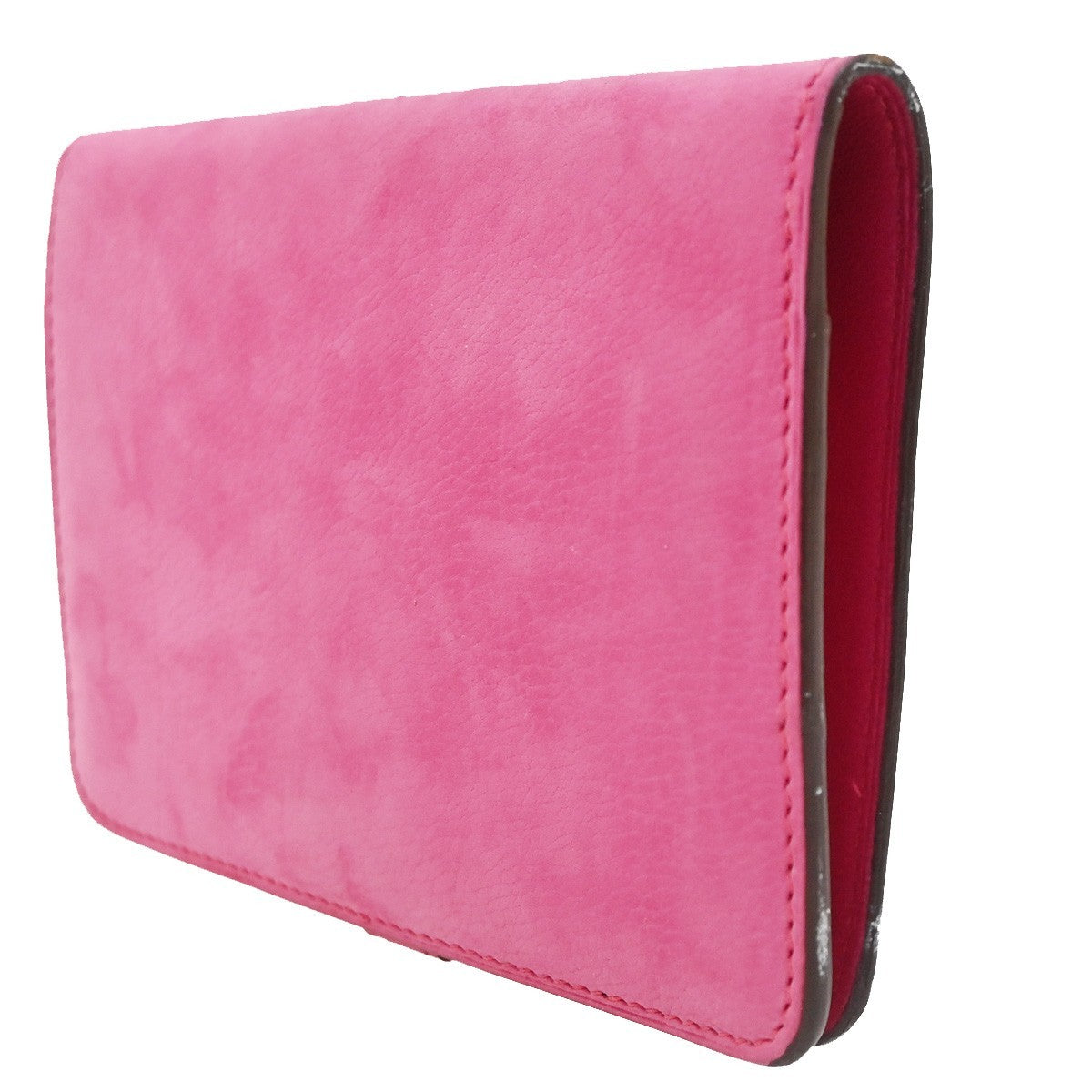 HERMES Dogon Long Bifold Wallet Eversoft Leather Pink France  square J 92TA690