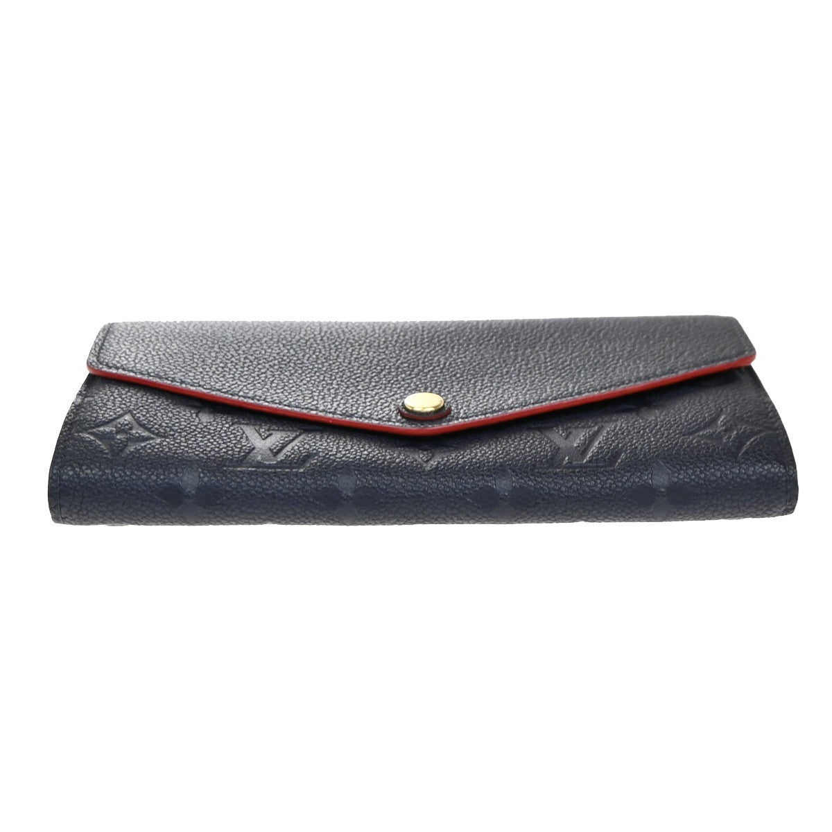 LOUIS VUITTON Portefeuille Sarah Wallet Monogram Empreinte Blue M62125 35KP200