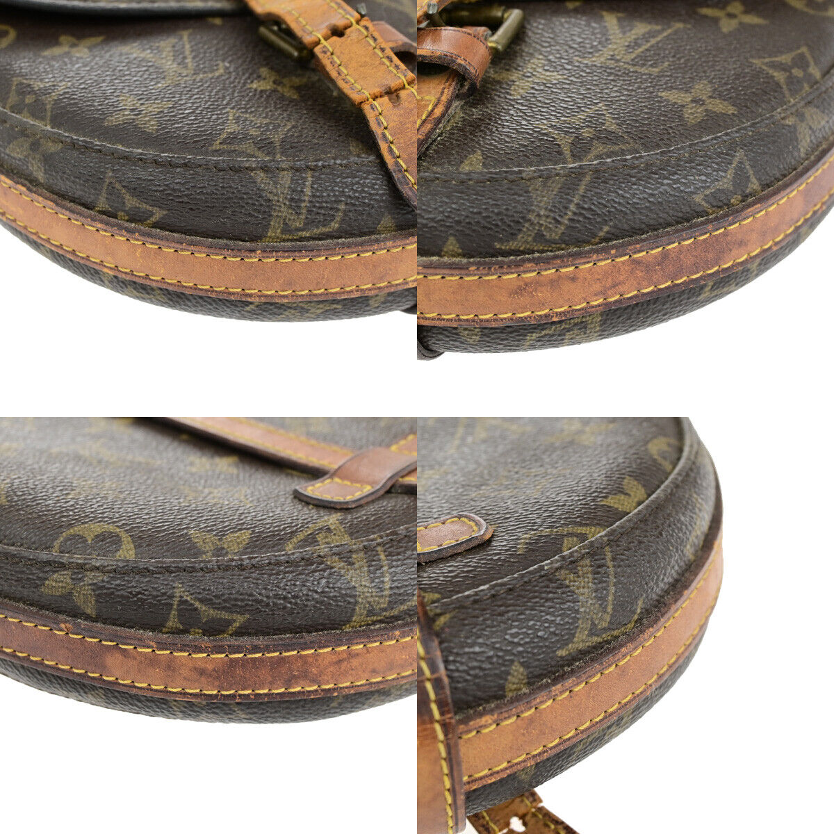 LOUIS VUITTON Chantilly PM Shoulder Bag Monogram Leather Brown M51234 60YG608