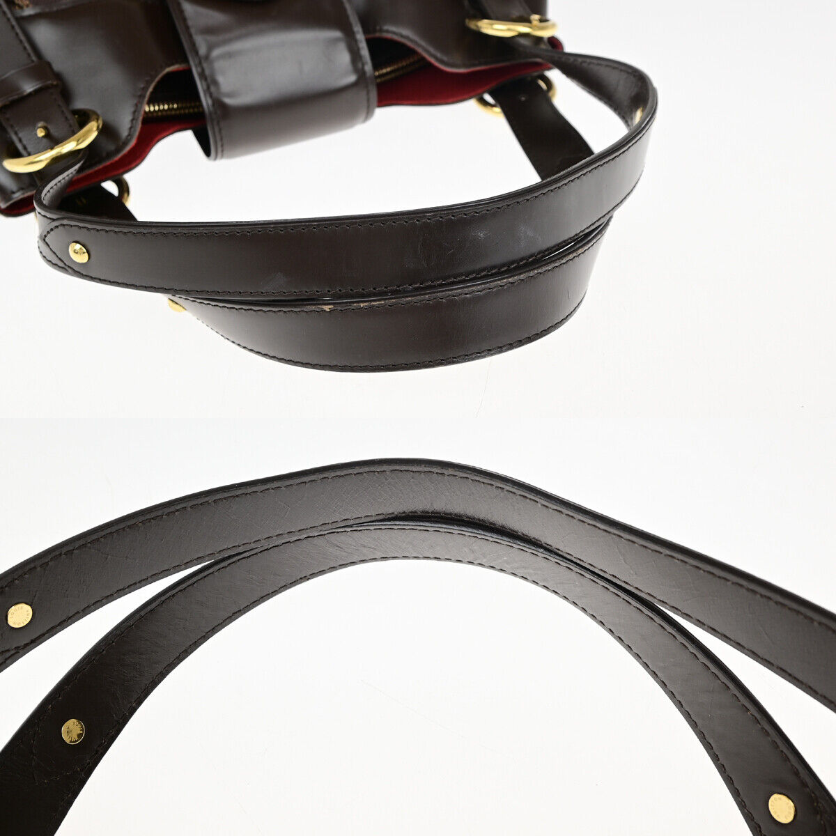 LOUIS VUITTON Sistina GM Shoulder Bag Damier Ebene Leather Brown N41540 93YE731