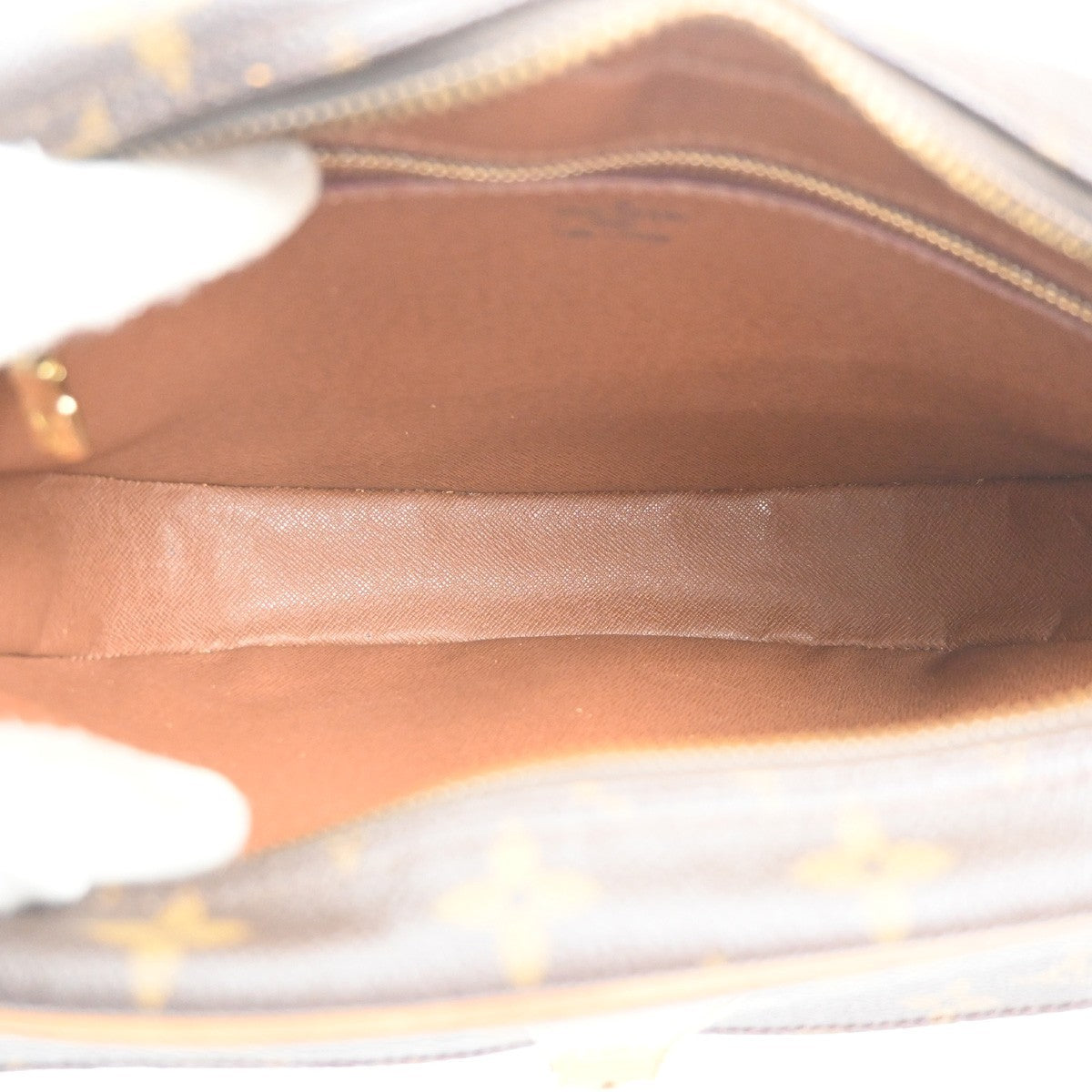 LOUIS VUITTON Jeune Fille GM Shoulder Bag Monogram Leather Brown M51225 73MA366