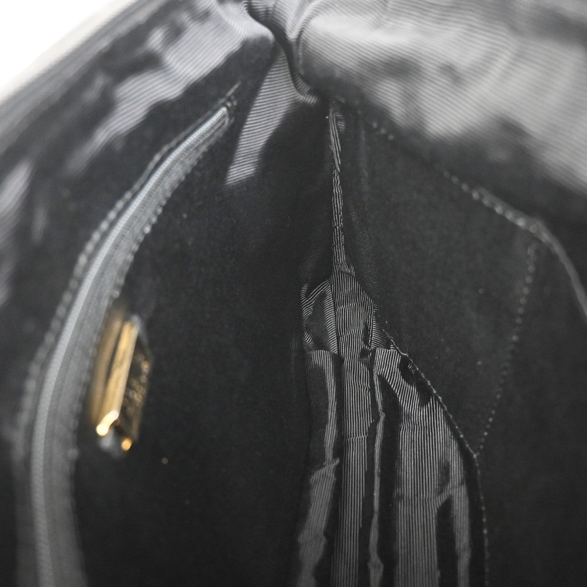 LOEWE LOGO Anagram Shoulder Hand Bag Nappa Leather Canvas Black GHW 60ZA277